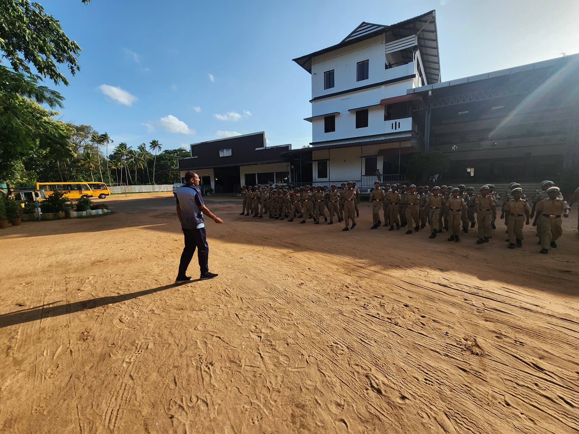 Drill Training — Vidyadhiraja Vidyapeetom Sainik School