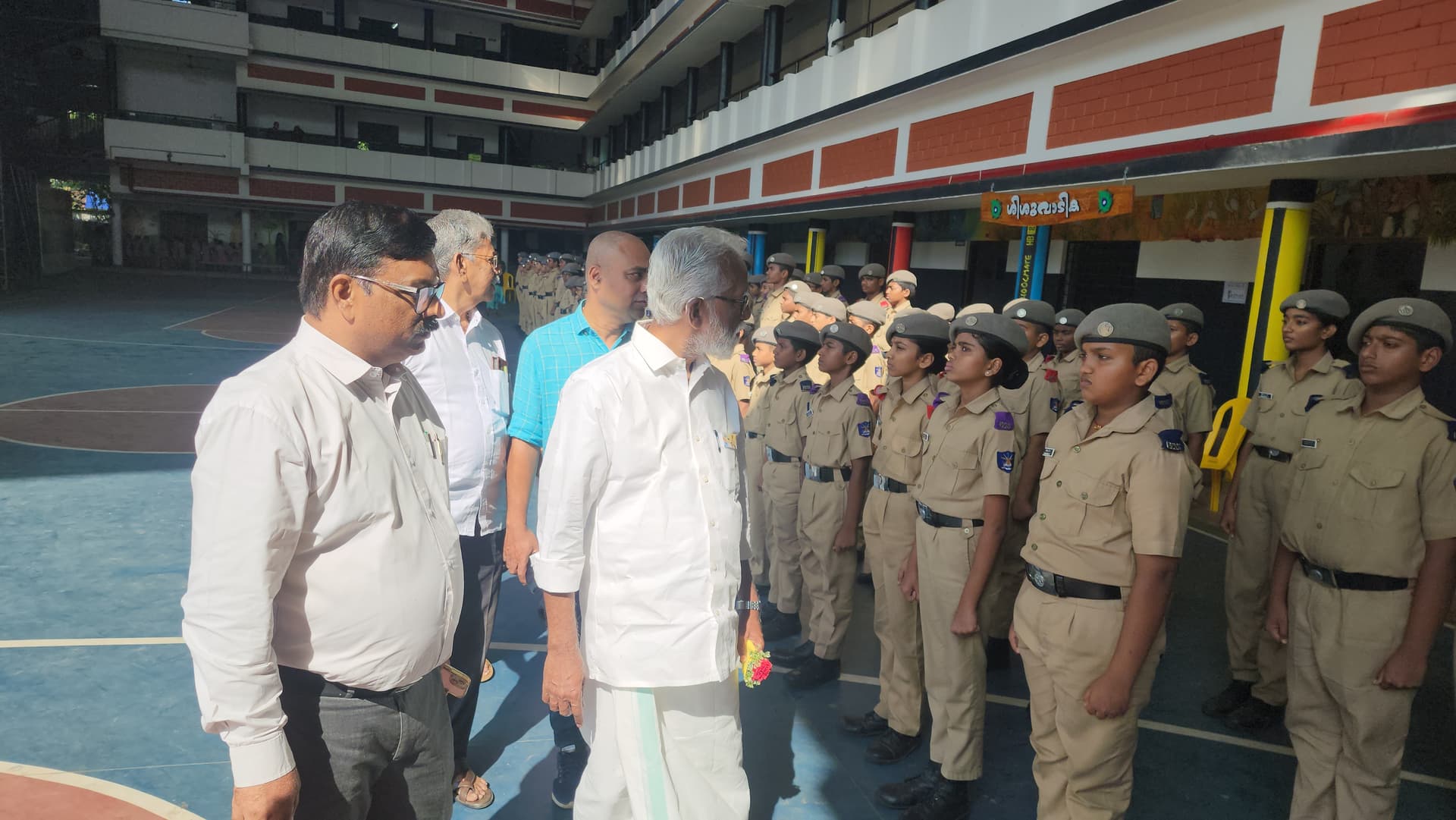 Leadership Summit — Visit By Former Mizoram Governer Kummanamji — Vidyadhiraja Vidyapeetom Sainik School